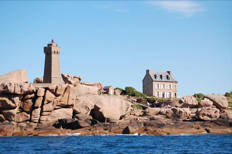 Hotel Des Rochers Perros-Guirec Bagian luar foto
