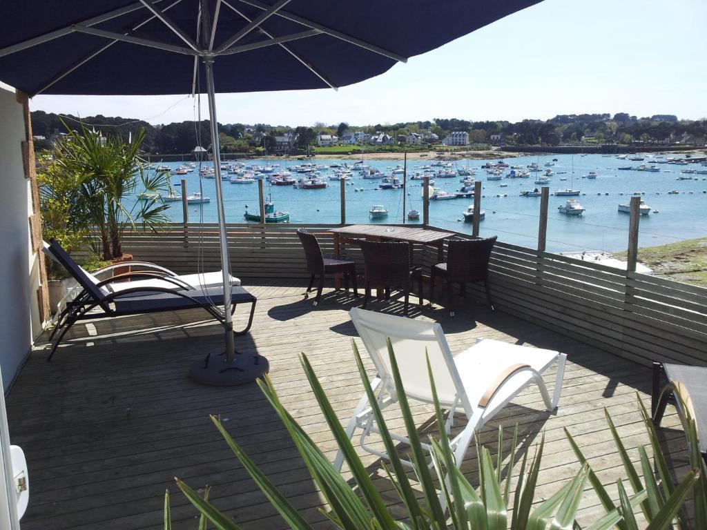 Hotel Des Rochers Perros-Guirec Bagian luar foto