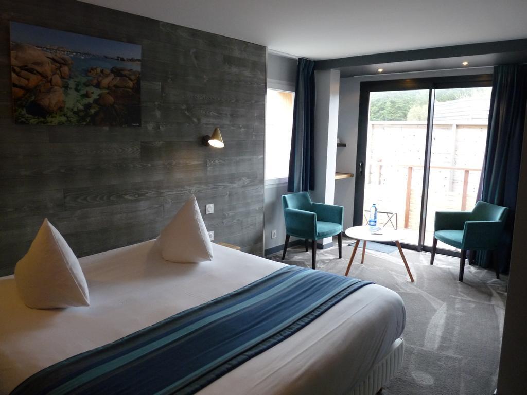Hotel Des Rochers Perros-Guirec Bagian luar foto